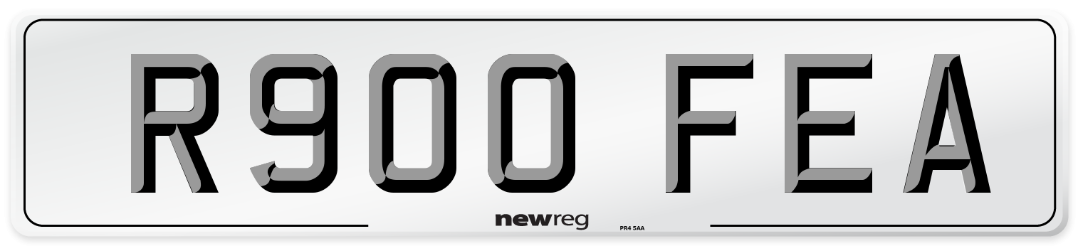 R900 FEA Number Plate from New Reg